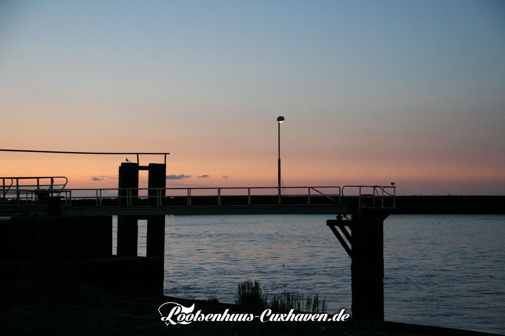 Wetterfoto Fährhafen Cuxhaven